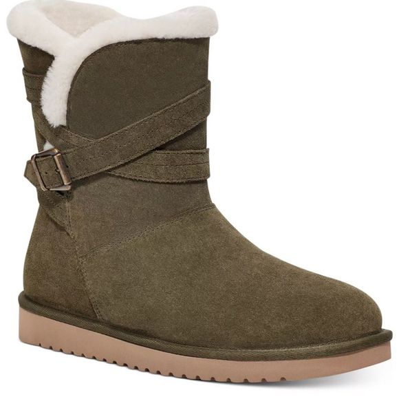 KOOLABURRA Cozy Olive Green Women's Boots - Picture 2 of 11